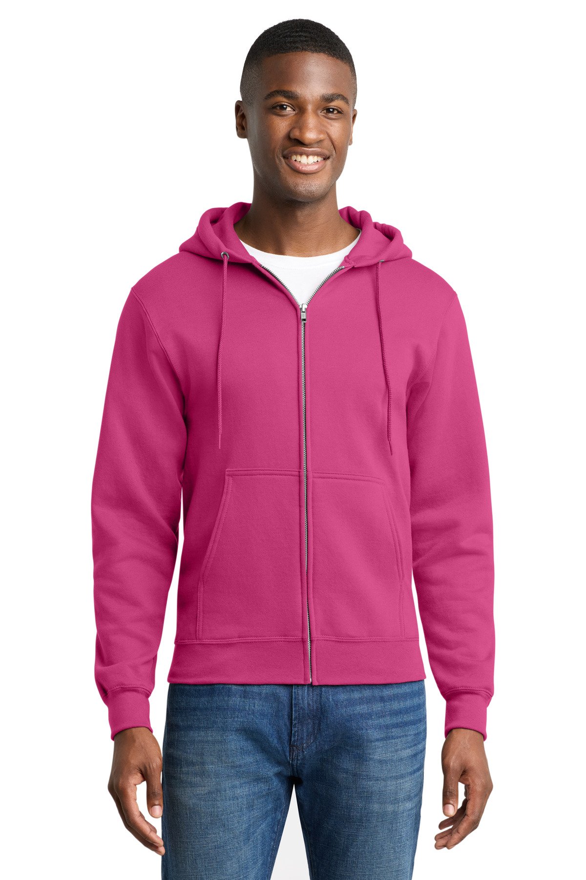 Port & Co Core Fleece Full-Zip Hooded Sweatshirt. PC78ZH - Image 22