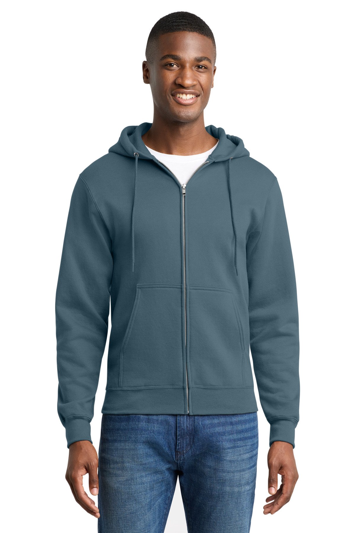 Port & Co Core Fleece Full-Zip Hooded Sweatshirt. PC78ZH - Image 29