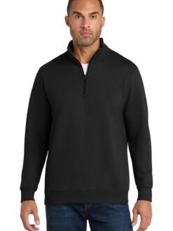 Alternative view of Port & Co   Fan Favorite Fleece 1/4-Zip Pullover Sweatshirt. PC850Q