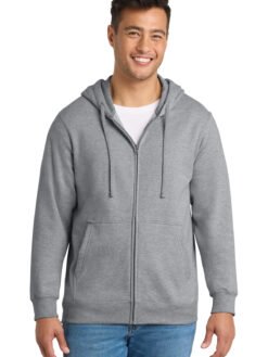 Alternative view of Port & Co   Fan Favorite Fleece Full-Zip Hooded Sweatshirt. PC850ZH