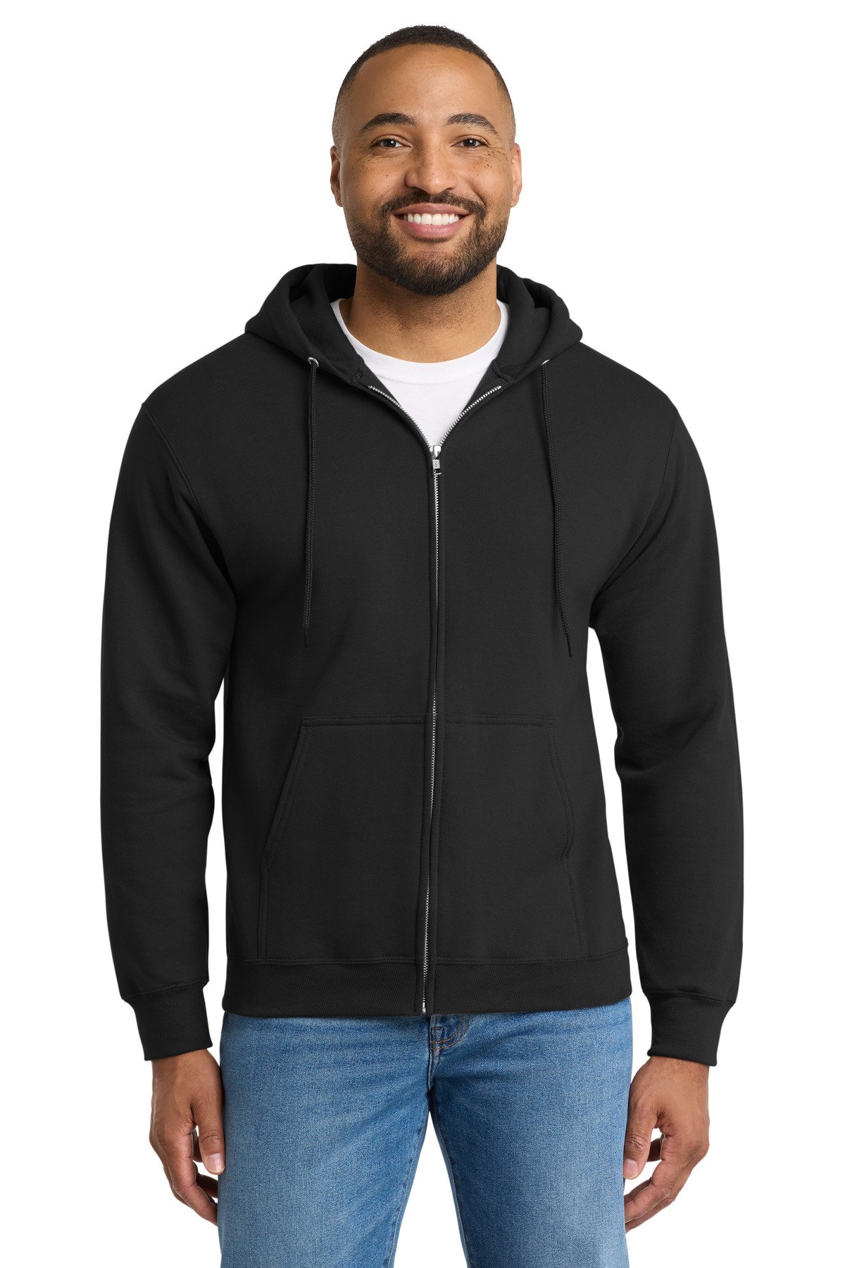 Port & Co Tall Essential Fleece Full-Zip Hooded Sweatshirt. PC90ZHT - Image 4