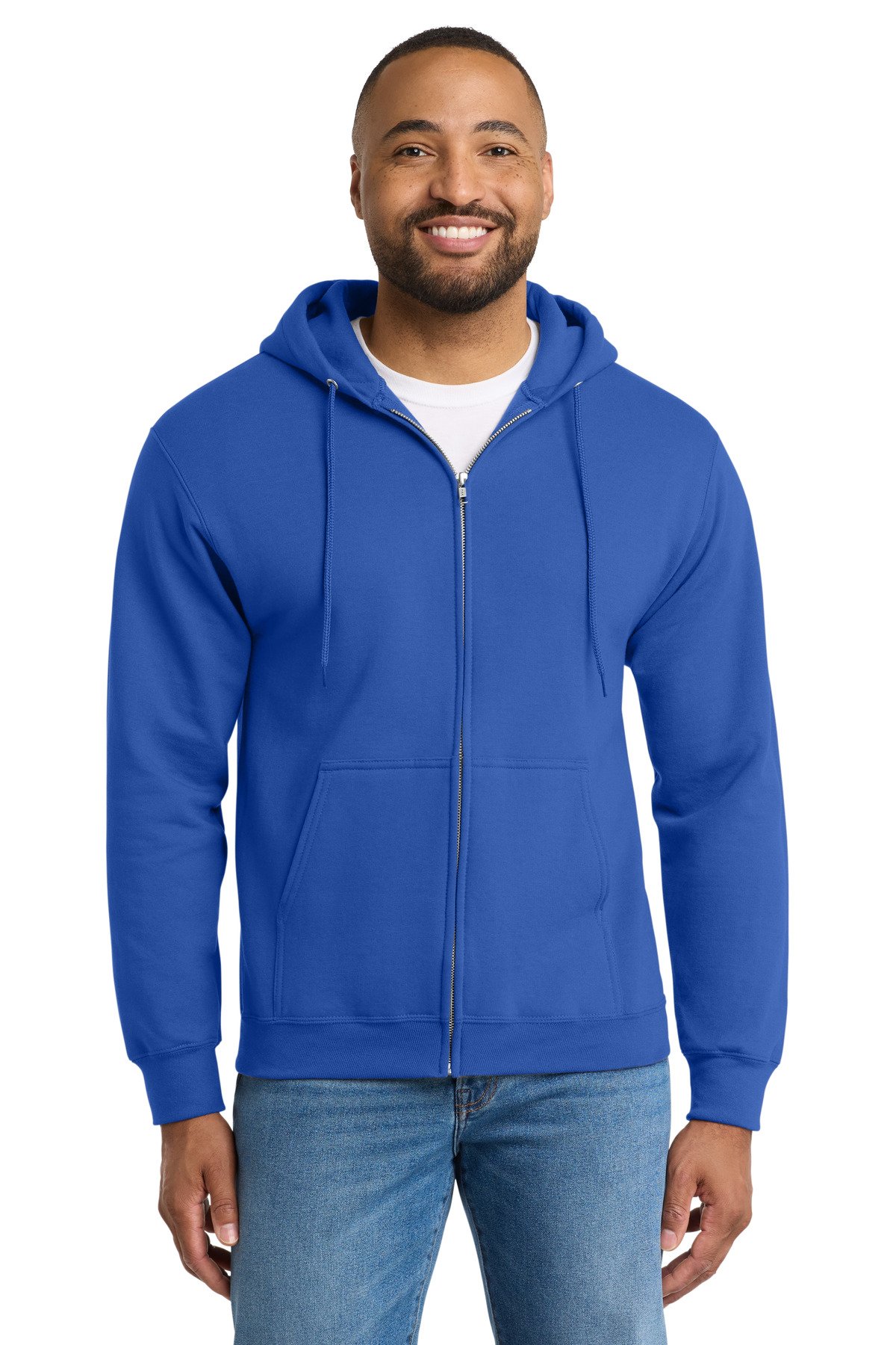 Port & Co Tall Essential Fleece Full-Zip Hooded Sweatshirt. PC90ZHT - Image 6