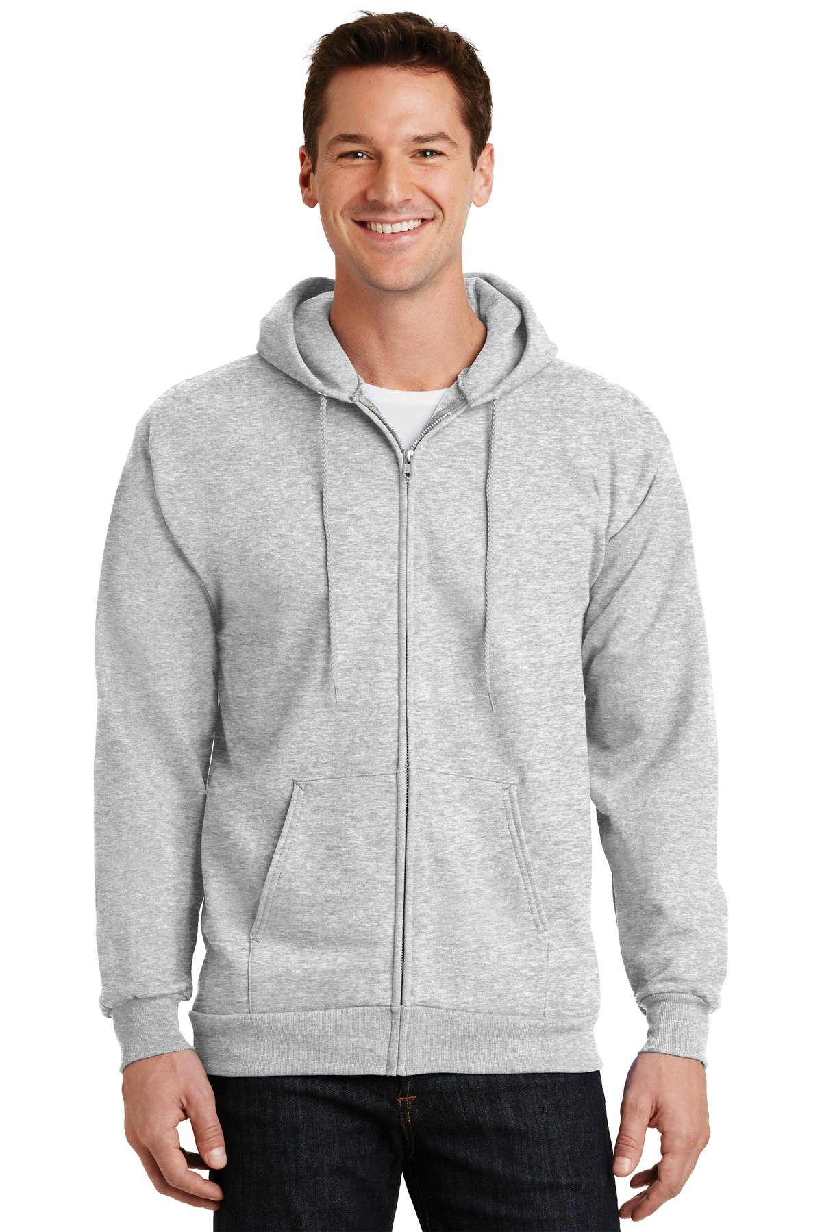 Port & Co Essential Fleece Full-Zip Hooded Sweatshirt. PC90ZH - Image 5
