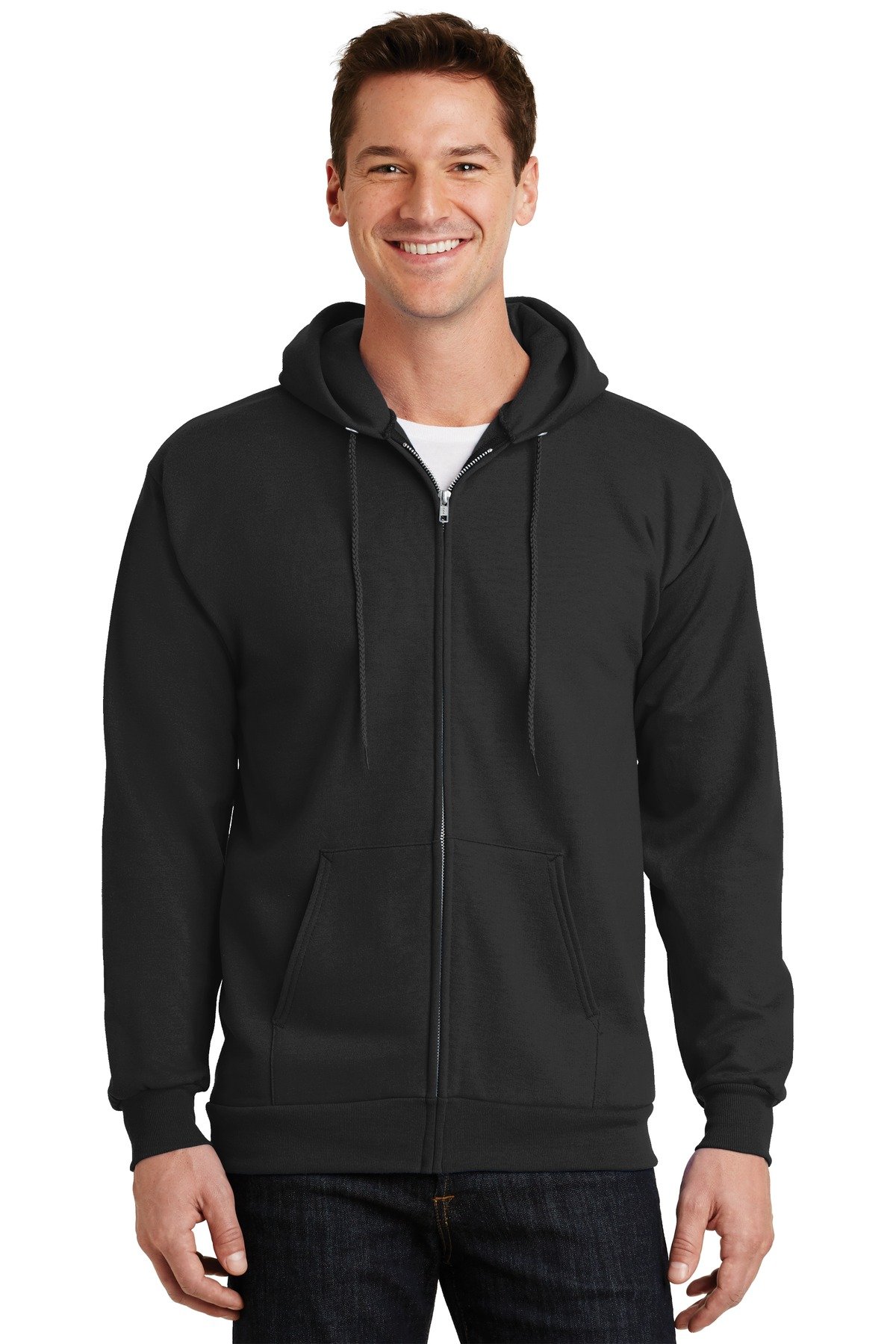 Port & Co Essential Fleece Full-Zip Hooded Sweatshirt. PC90ZH - Image 9