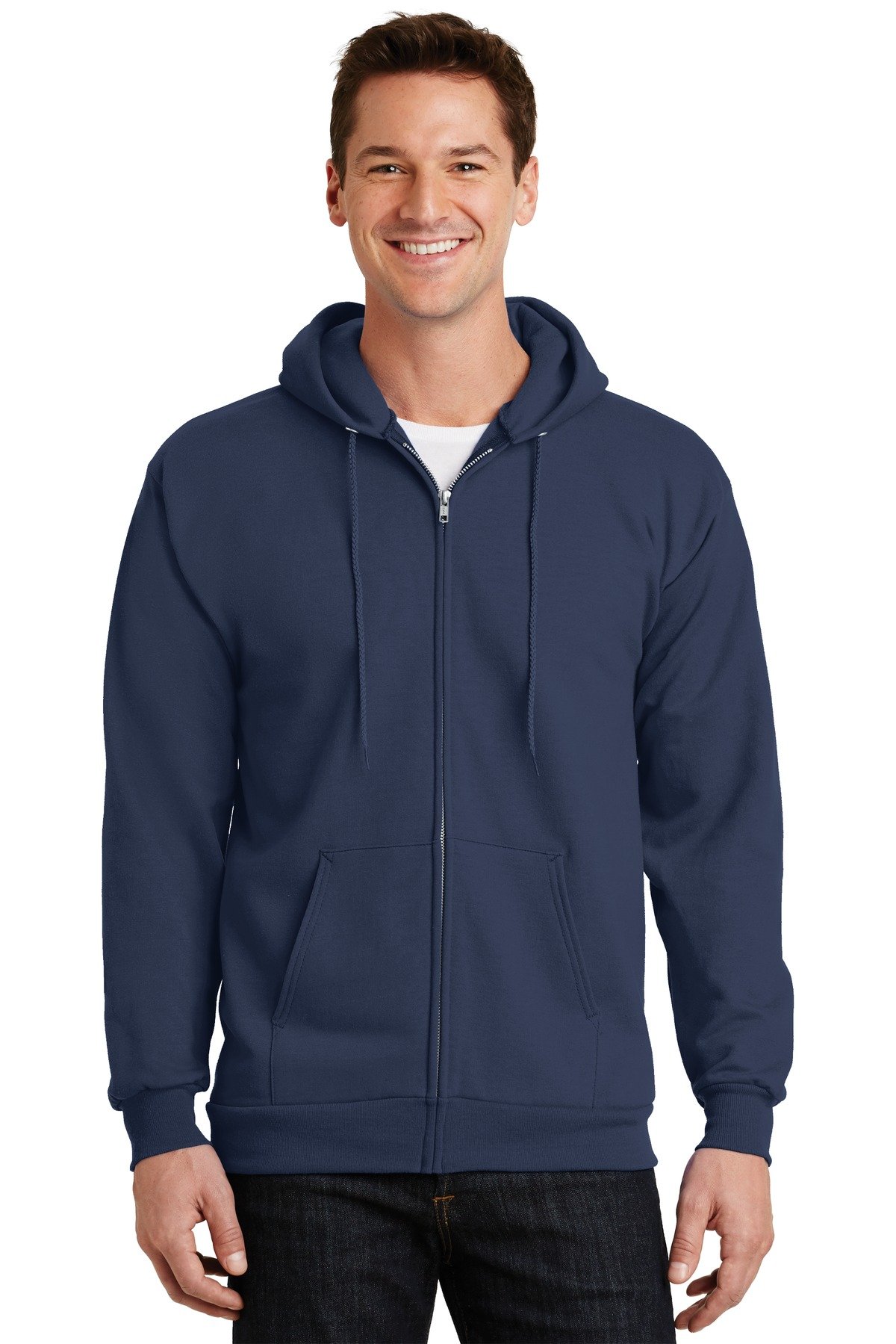 Port & Co Essential Fleece Full-Zip Hooded Sweatshirt. PC90ZH - Image 2