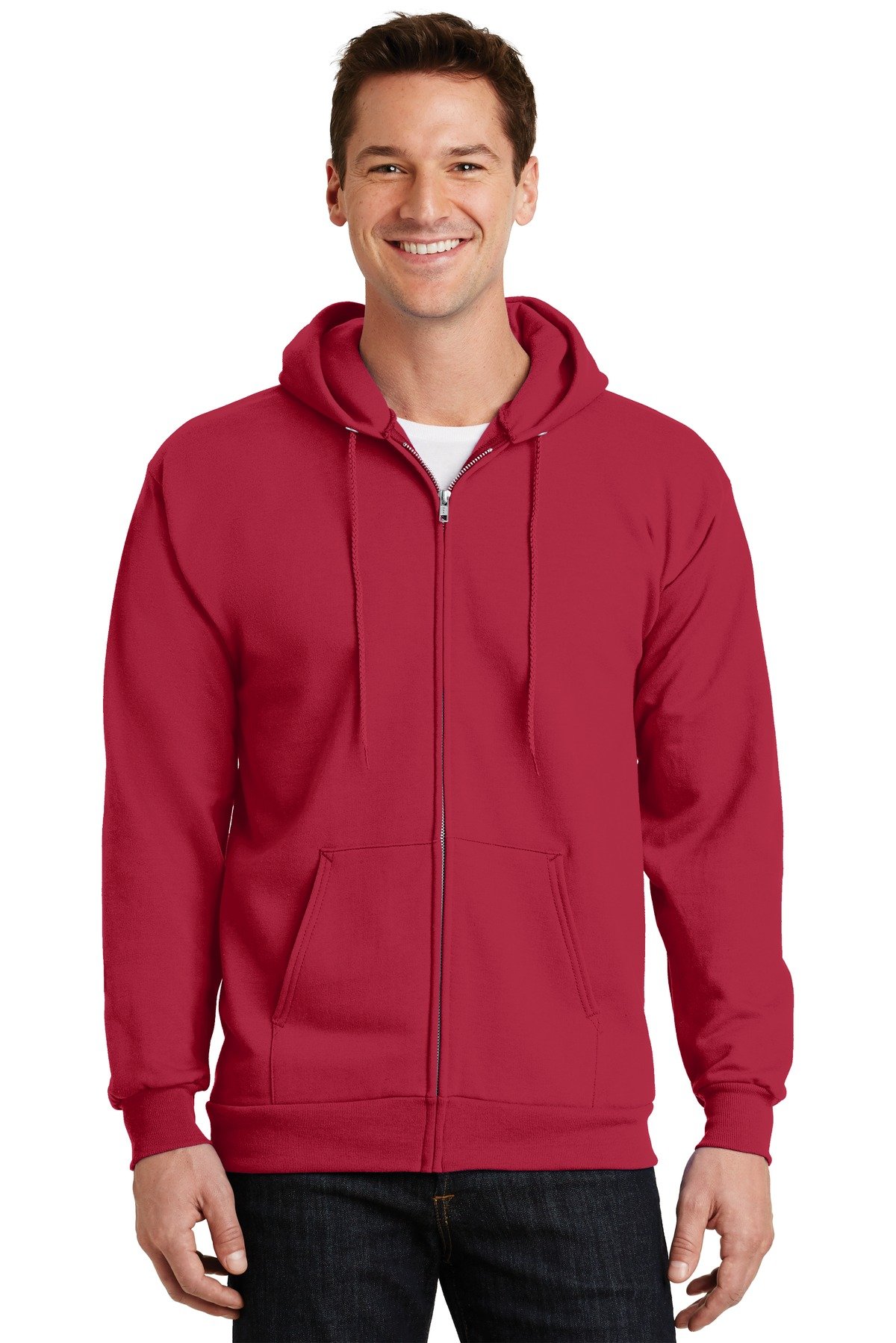 Port & Co Essential Fleece Full-Zip Hooded Sweatshirt. PC90ZH - Image 3