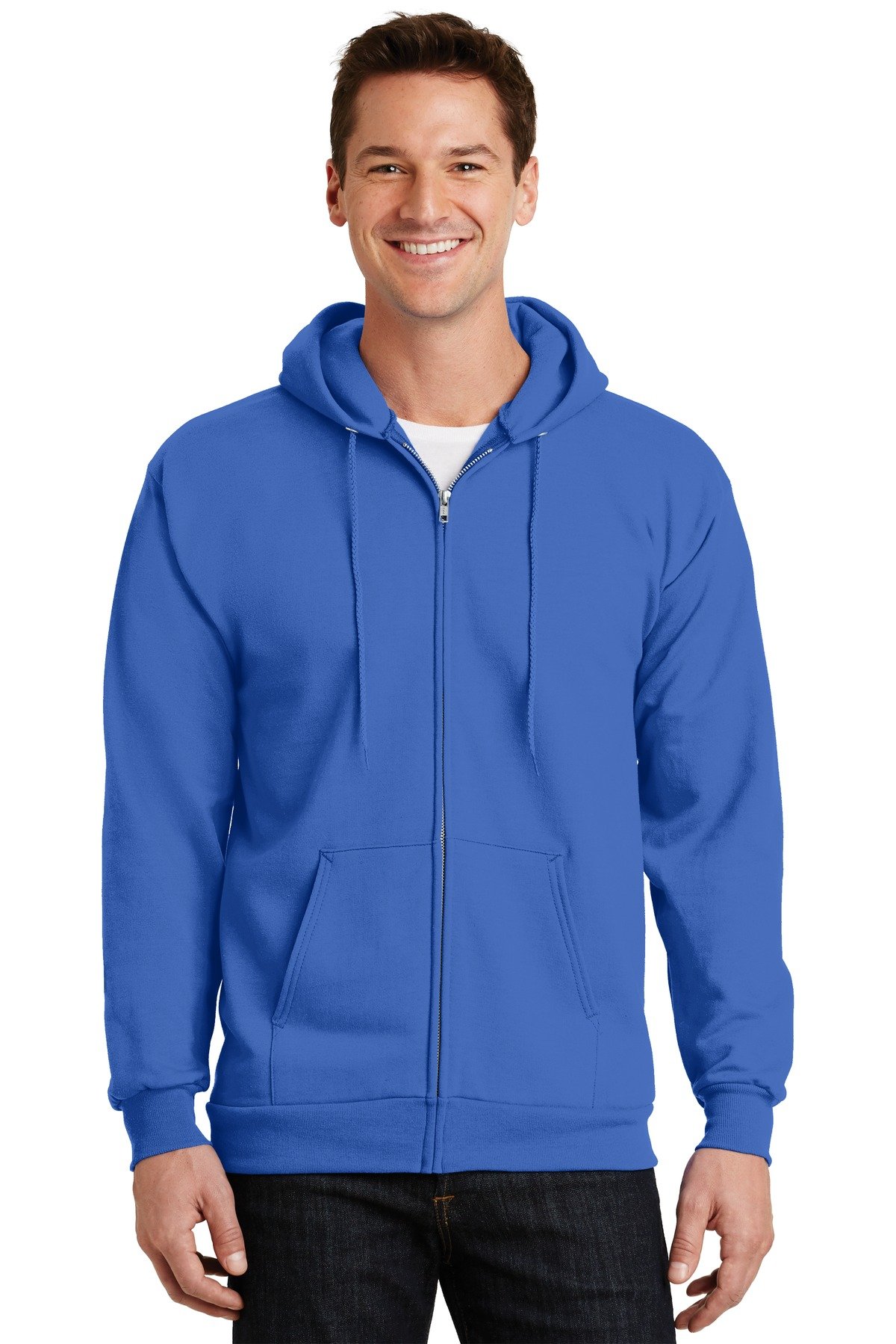 Port & Co Essential Fleece Full-Zip Hooded Sweatshirt. PC90ZH - Image 4