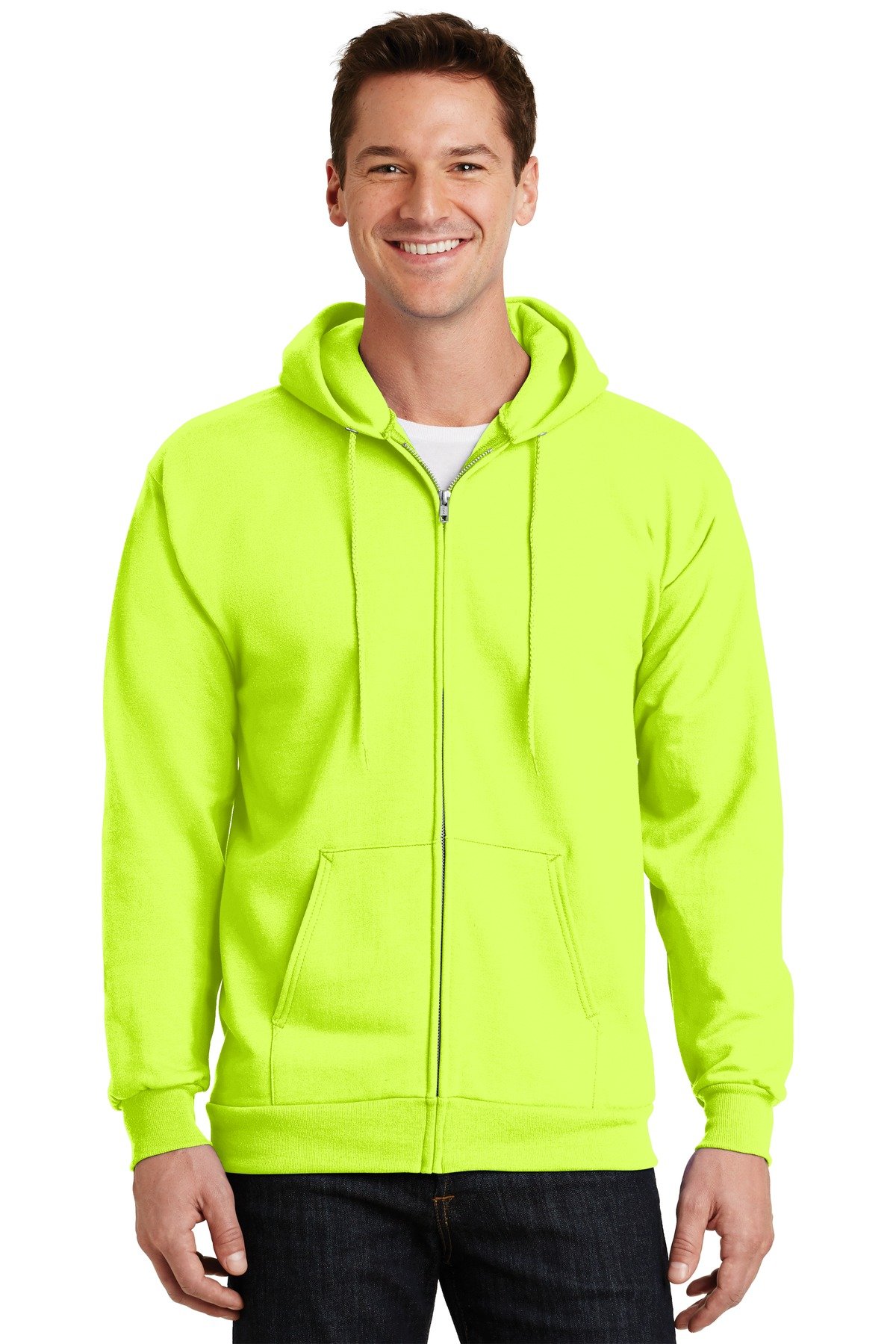 Port & Co Essential Fleece Full-Zip Hooded Sweatshirt. PC90ZH - Image 8