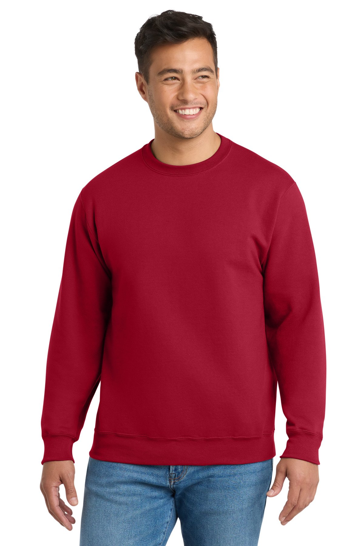 Port & Co Essential Fleece Crewneck Sweatshirt. PC90 - Image 4