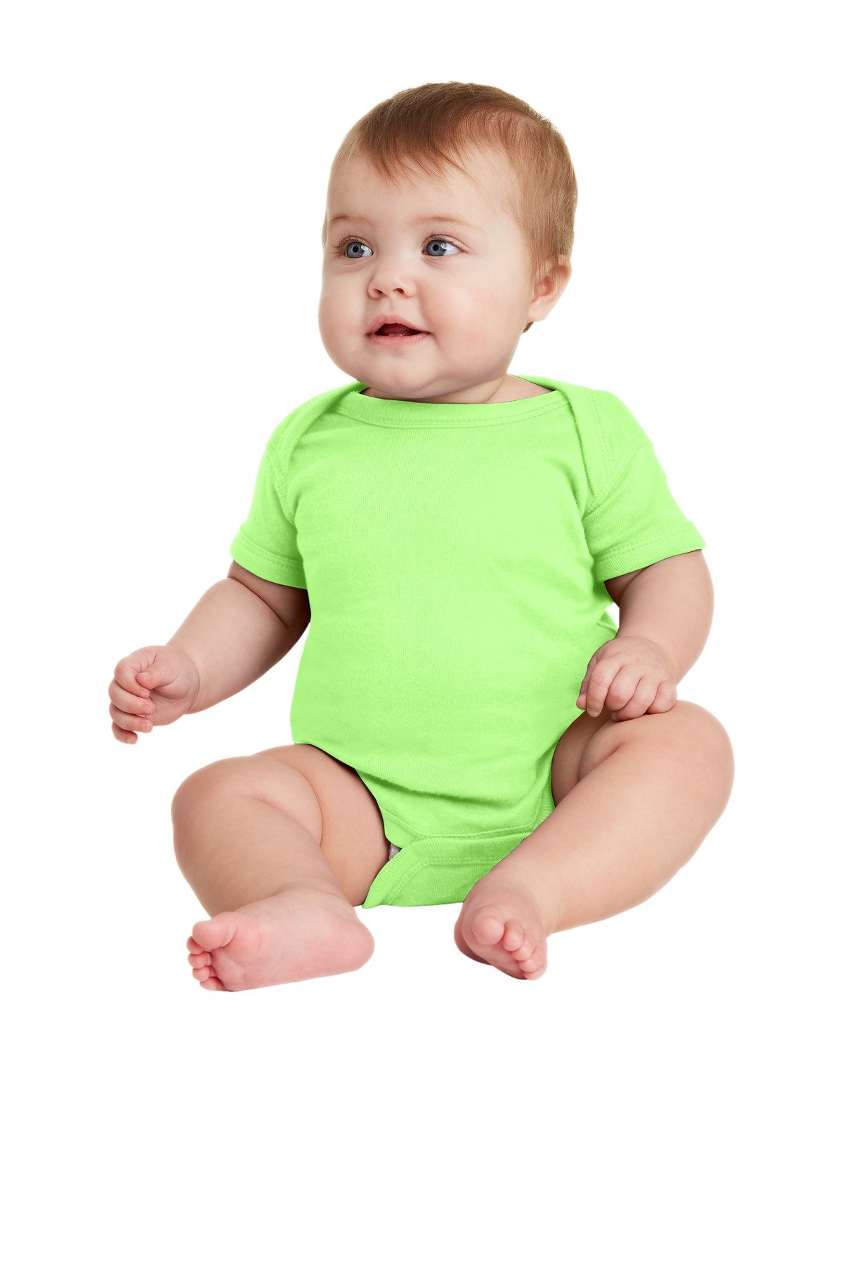 Rabbit Skins Infant Short Sleeve Baby Rib Bodysuit. RS4400 - Image 7