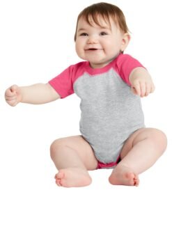 Rabbit Skins Infant Baseball Fine Jersey Bodysuit. RS4430