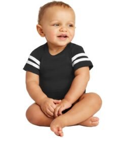 Rabbit Skins Infant Football Fine Jersey Bodysuit. RS4437