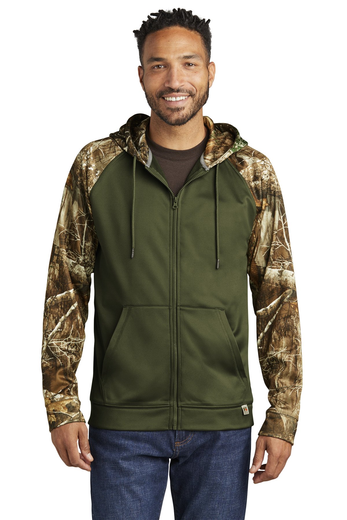 Russell Outdoors Realtree ® Performance Colorblock Full-Zip Hoodie RU452 - Image 3