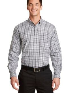Port Authority ® Long Sleeve Gingham Easy Care Shirt. S654