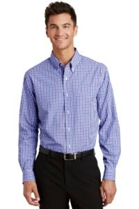 Alternative view of Port Authority ®  Long Sleeve Gingham Easy Care Shirt. S654