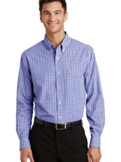 Alternative view of Port Authority ®  Long Sleeve Gingham Easy Care Shirt. S654
