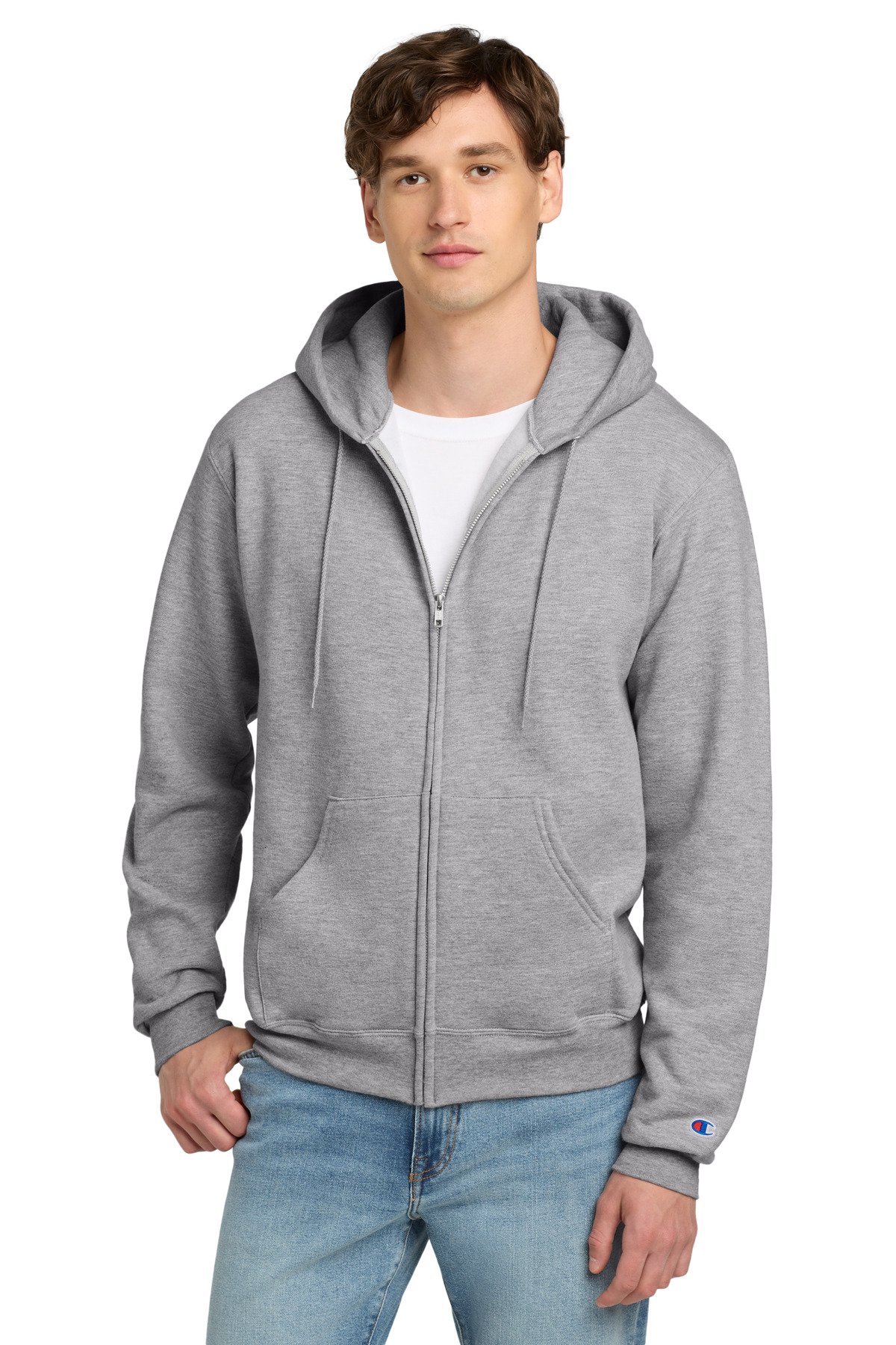 Champion ® Powerblend ® Full-Zip Hoodie. S800 - Image 3