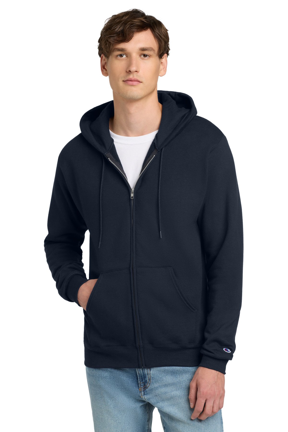 Champion ® Powerblend ® Full-Zip Hoodie. S800 - Image 4