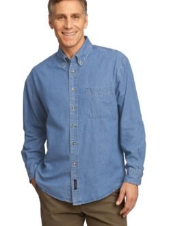 Port & Co ™  Long Sleeve Value Denim Shirt. SP10