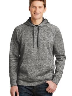 Sport-Tek ® PosiCharge ® Electric Heather Fleece Hooded Pullover. ST225