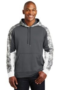 Alternative view of Sport-Tek ®  Sport-Wick ®  Mineral Freeze Fleece Colorblock Hooded Pullover. ST231