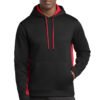 Sport-Tek Sport-Wick Fleece Colorblock Hooded Pullover. ST235 - Image 2