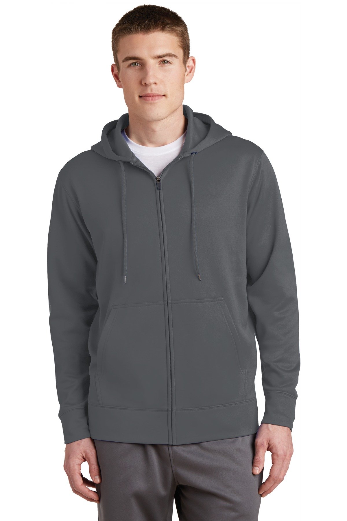 Sport-Tek Sport-Wick Fleece Full-Zip Hooded Jacket. ST238 - Image 2