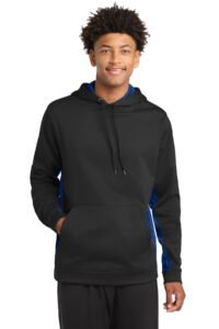 Alternative view of Sport-Tek ®  Sport-Wick ®  CamoHex Fleece Colorblock Hooded Pullover. ST239