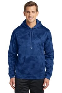 Alternative view of Sport-Tek Sport-Wick CamoHex Fleece Hooded Pullover. ST240