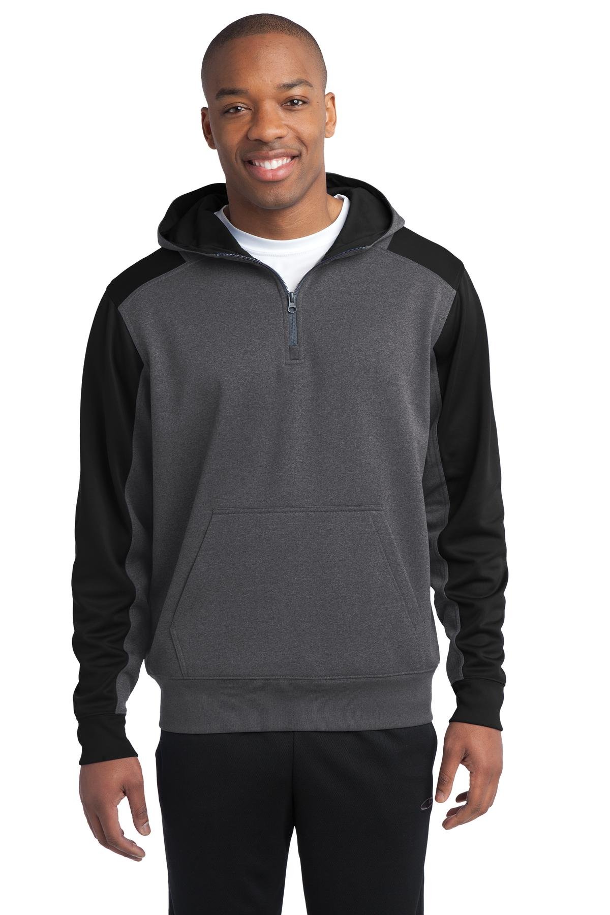 Sport-Tek Tech Fleece Colorblock 1/4-Zip Hooded Sweatshirt. ST249 - Image 7
