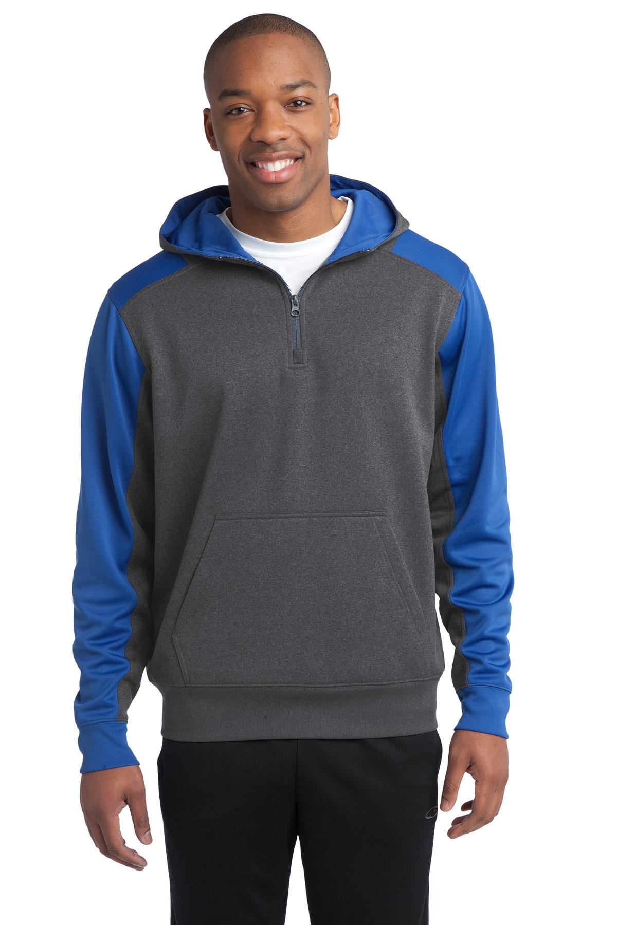 Sport-Tek Tech Fleece Colorblock 1/4-Zip Hooded Sweatshirt. ST249 - Image 12