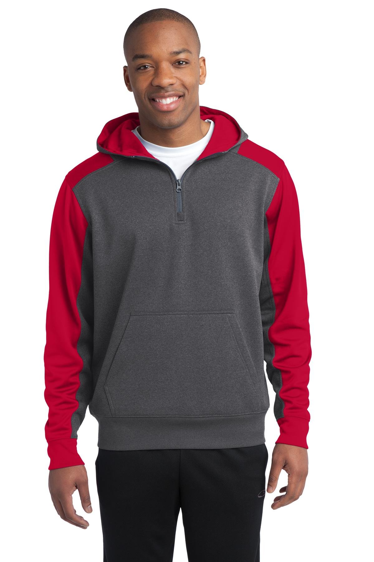 Sport-Tek Tech Fleece Colorblock 1/4-Zip Hooded Sweatshirt. ST249 - Image 11