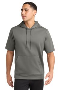 Alternative view of Sport-Tek Sport-Wick Fleece Short Sleeve Hooded Pullover. ST251