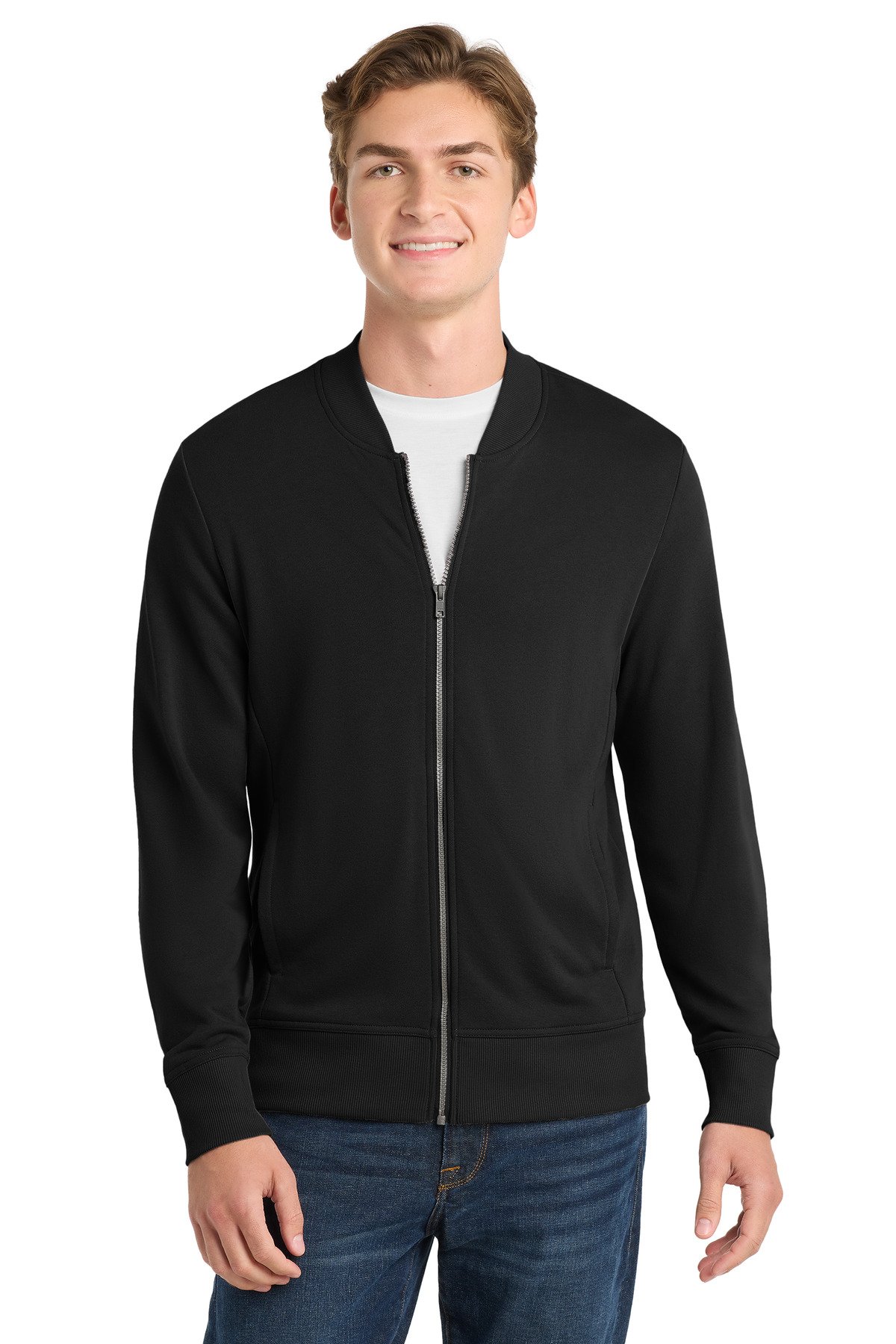 Sport-Tek Lightweight French Terry Bomber. ST274 - Image 2