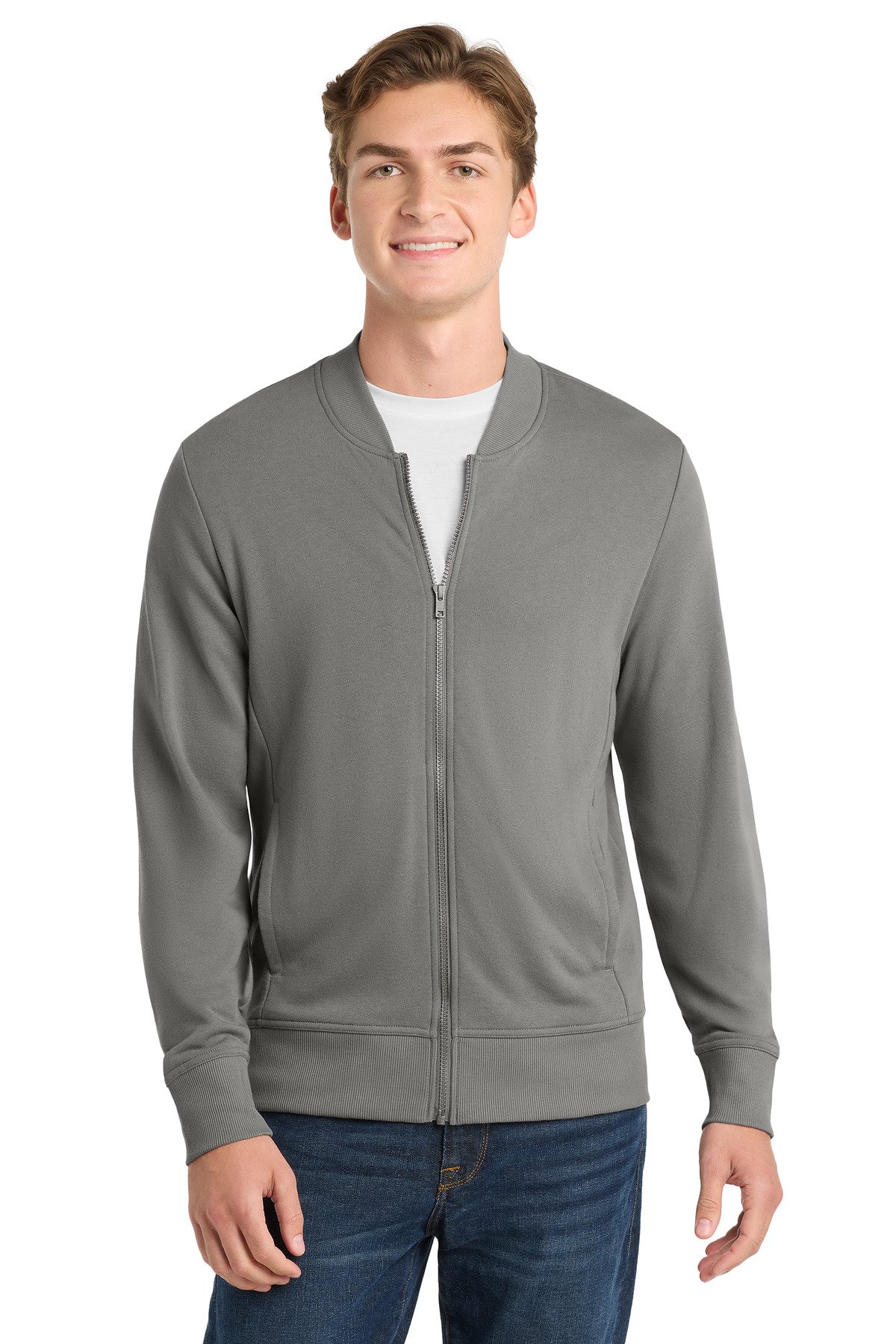 Sport-Tek Lightweight French Terry Bomber. ST274 - Image 3