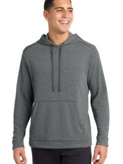 Alternative view of Sport-Tek  ®  PosiCharge  ®  Tri-Blend Wicking Fleece Hooded Pullover. ST296