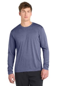 Alternative view of Sport-Tek Long Sleeve Heather Contender Tee. ST360LS