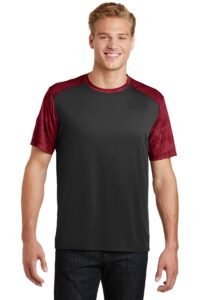 Sport-Tek ® CamoHex Colorblock Tee. ST371