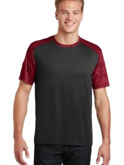 Sport-Tek ® CamoHex Colorblock Tee. ST371