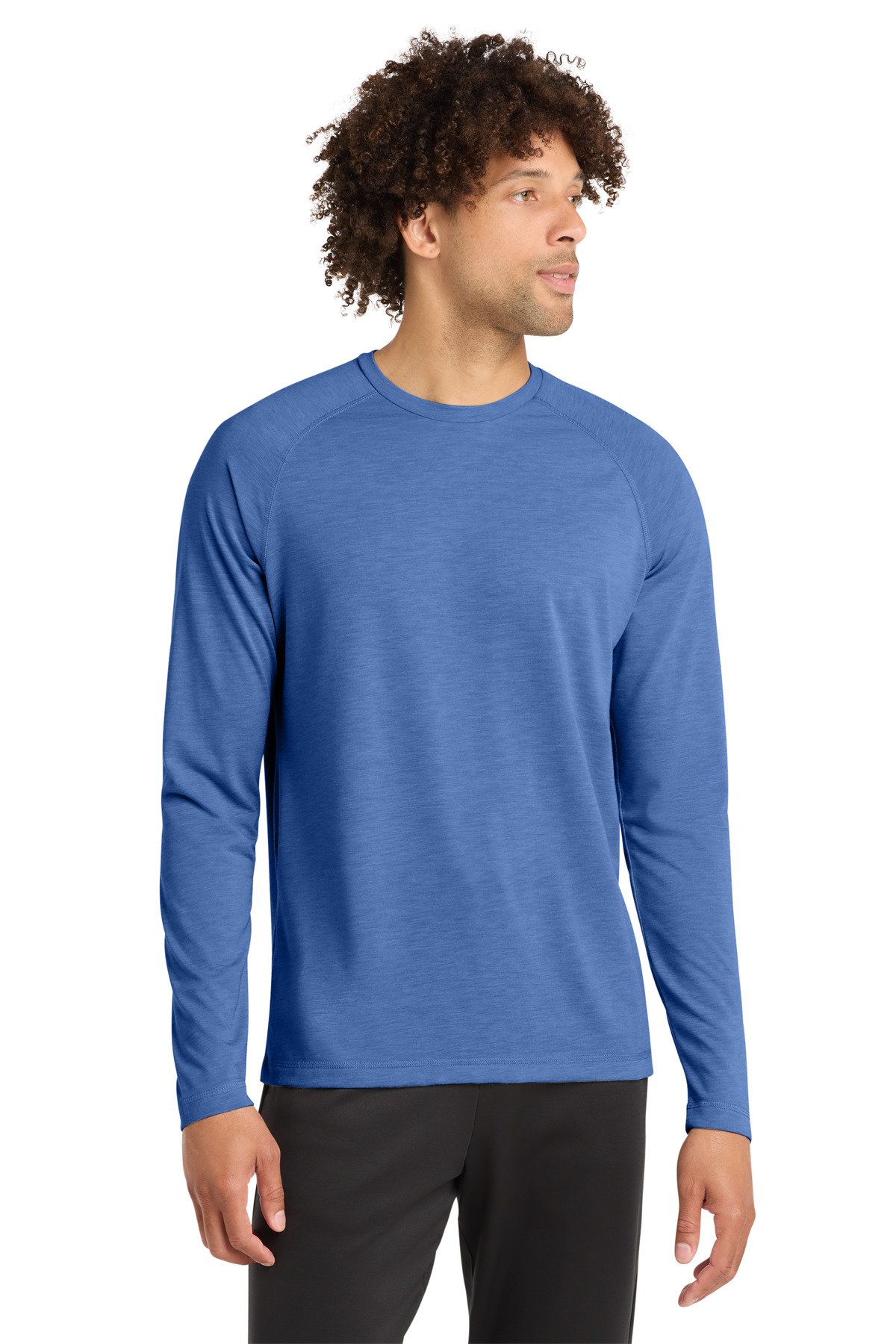 Sport-Tek ® PosiCharge ® Long Sleeve Tri-Blend Wicking Raglan Tee ST400LS - Image 7