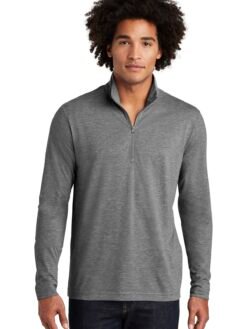 Alternative view of Sport-Tek  ®  PosiCharge  ®  Tri-Blend Wicking 1/4-Zip Pullover. ST407