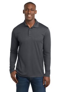 Alternative view of Sport-Tek PosiCharge RacerMesh Long Sleeve Polo. ST640LS