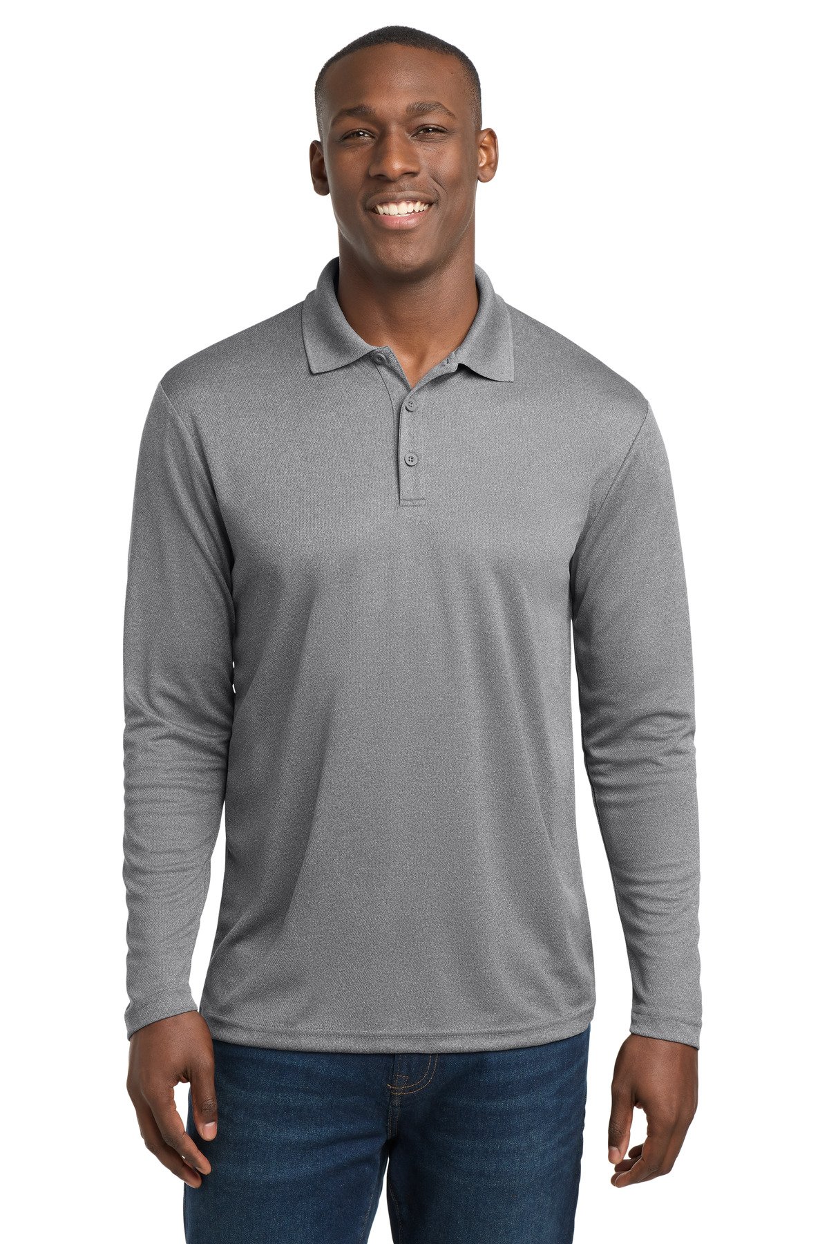 Sport-Tek PosiCharge RacerMesh Long Sleeve Polo. ST640LS - Image 3