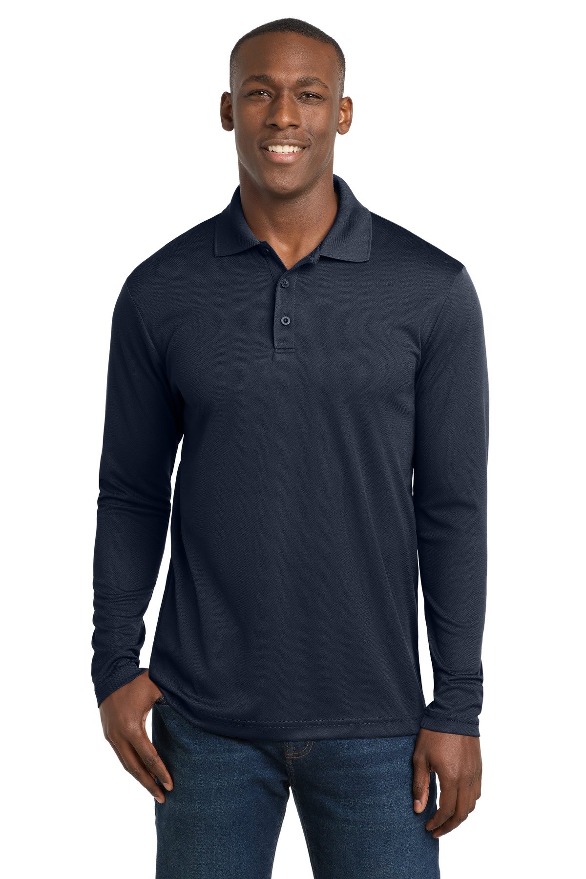 Sport-Tek PosiCharge RacerMesh Long Sleeve Polo. ST640LS - Image 5