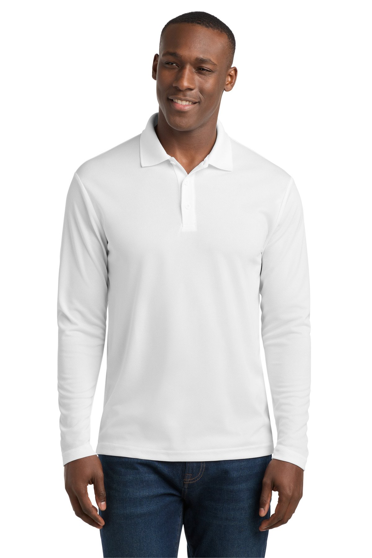 Sport-Tek PosiCharge RacerMesh Long Sleeve Polo. ST640LS - Image 8