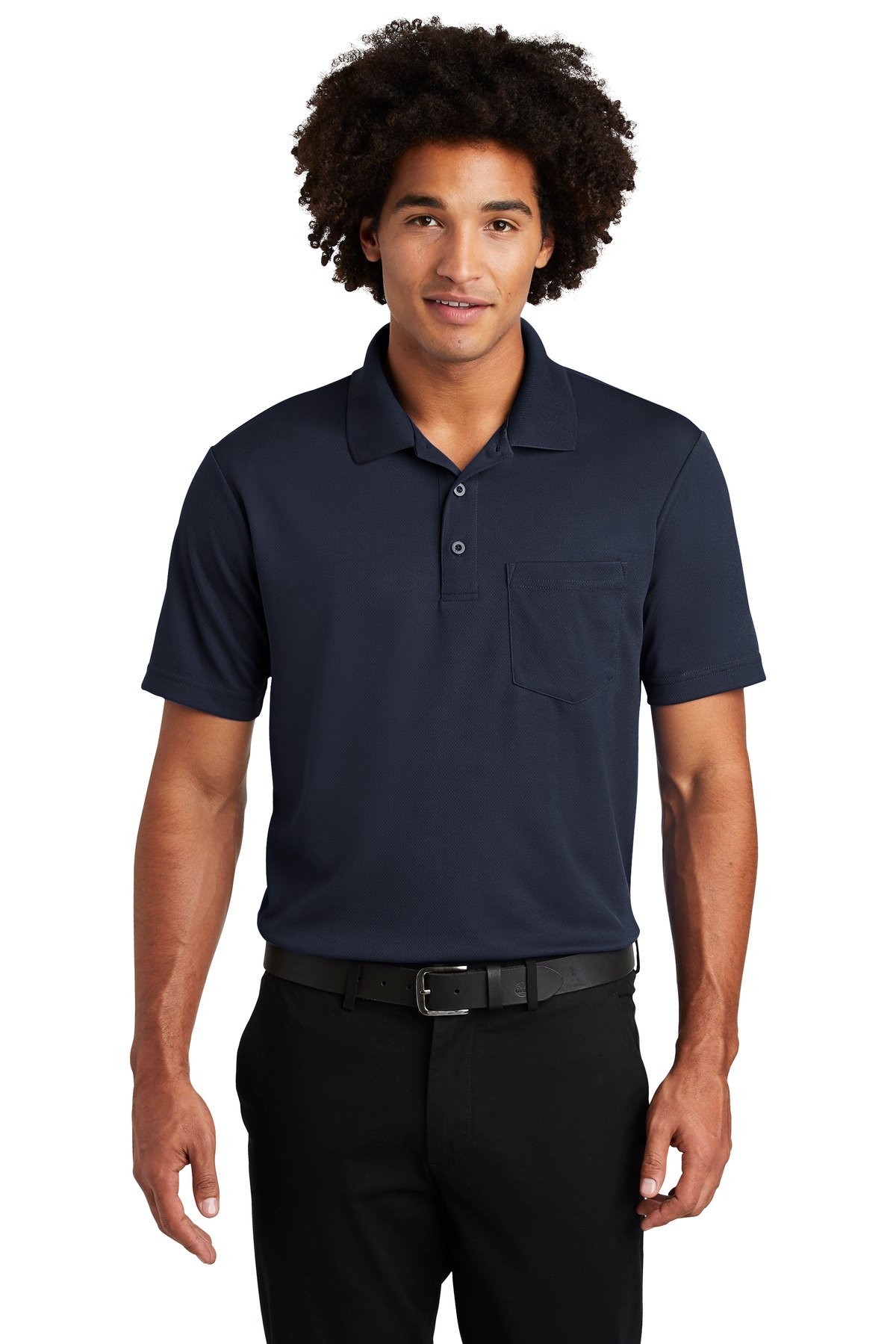Sport-Tek PosiCharge RacerMesh Pocket Polo. ST640P - Image 7