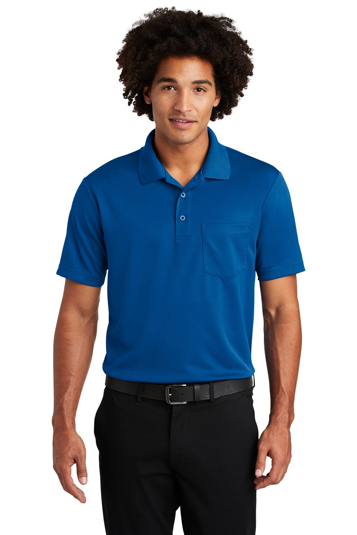 Sport-Tek PosiCharge RacerMesh Pocket Polo. ST640P - Image 8