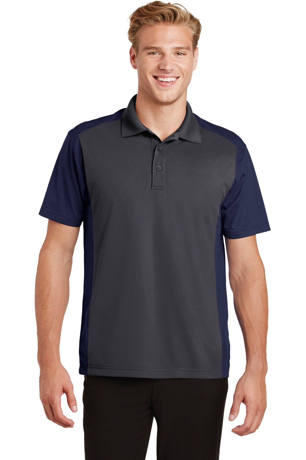 Sport-Tek Colorblock Micropique Sport-Wick Polo. ST652 - Image 5