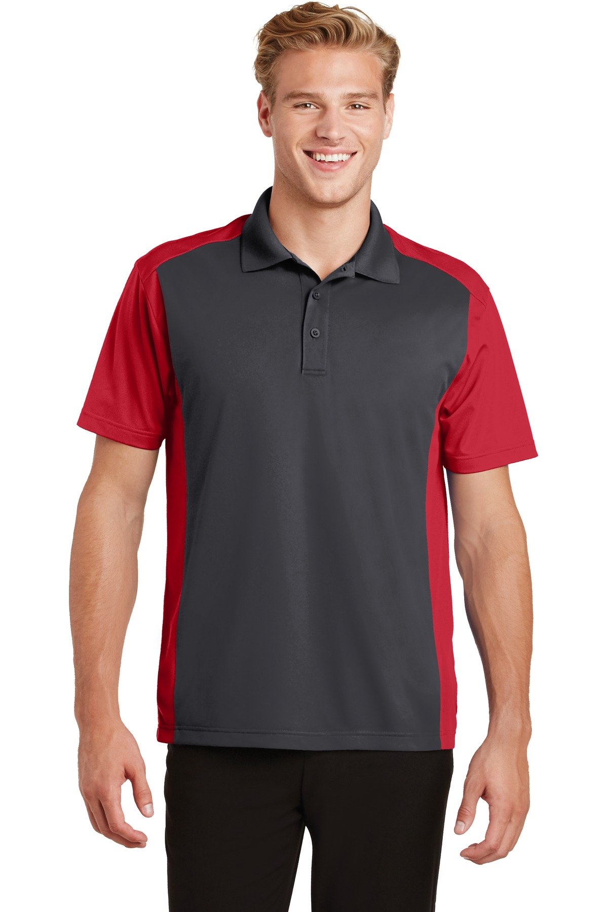 Sport-Tek Colorblock Micropique Sport-Wick Polo. ST652 - Image 6