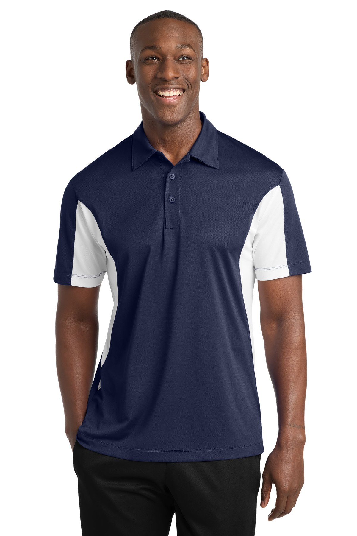 Sport-Tek ® Side Blocked Micropique Sport-Wick ® Polo. ST655 - Image 8